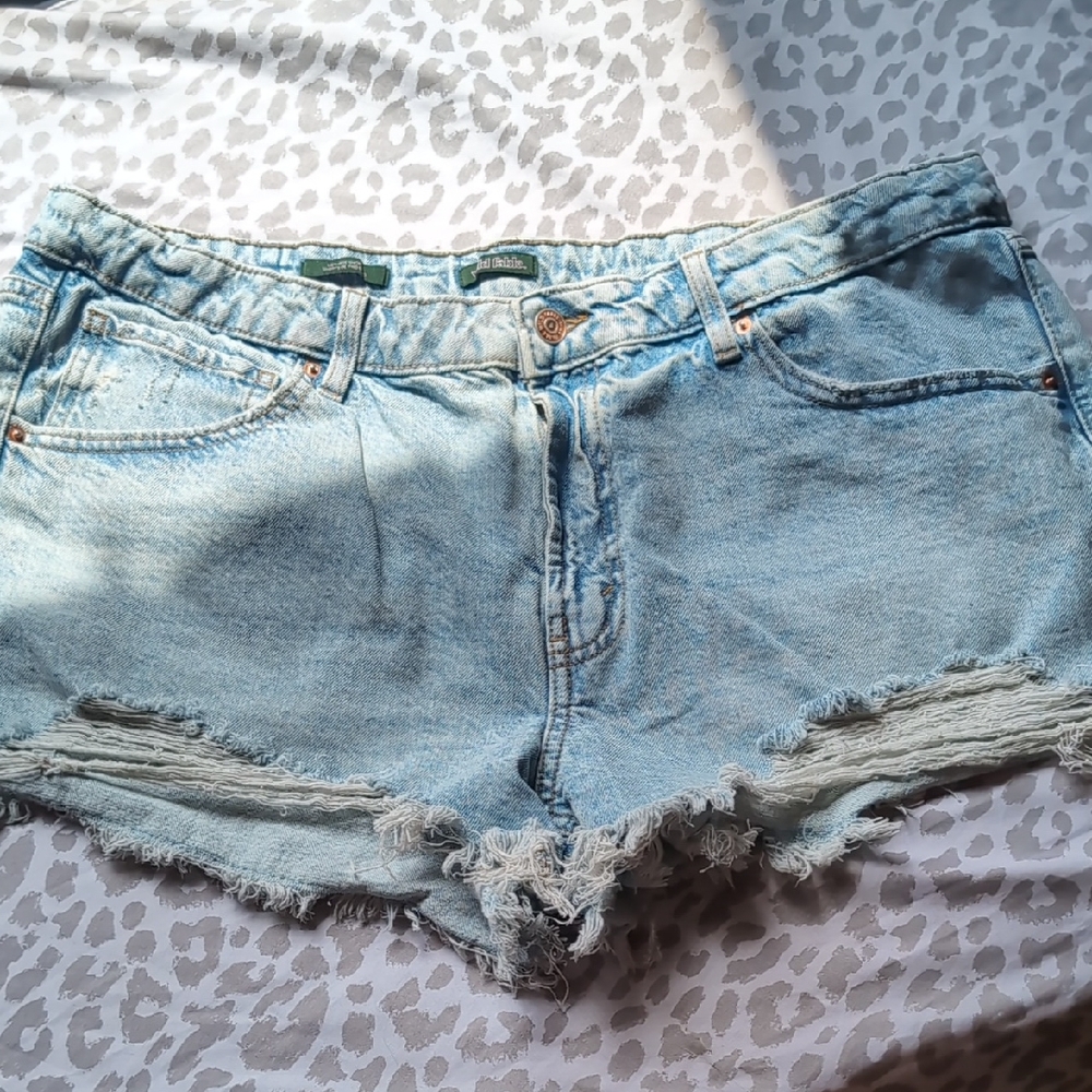 Light Blue Denim Women Shorts